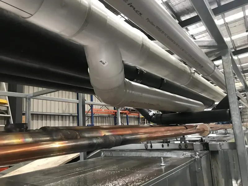 iPlex industrial pipe installation