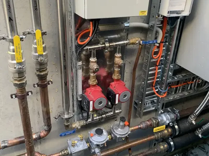 Grundfos pump and gas regulator system