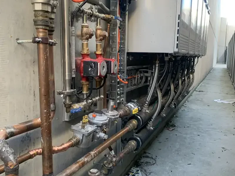 Gas system installation
