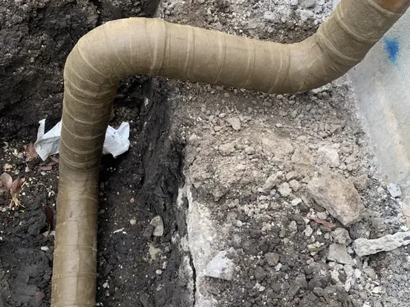 Underground pipe work